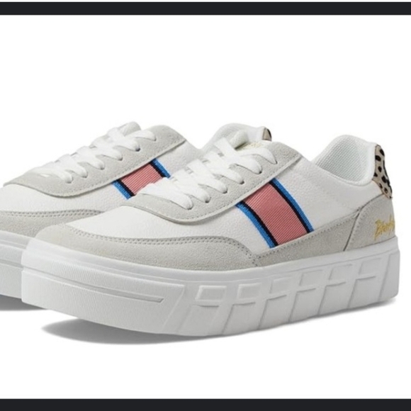 Shoes - 💚10 for $10💚 Bundle and save White Sneakers with Pink and Blue Accents